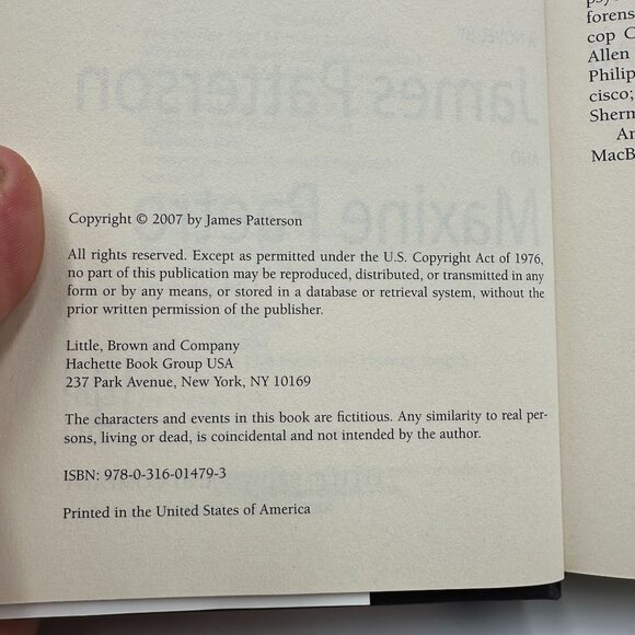 James Patterson The 6th Target Hardcover 2007 Crime Thriller - Picture 3 of 3